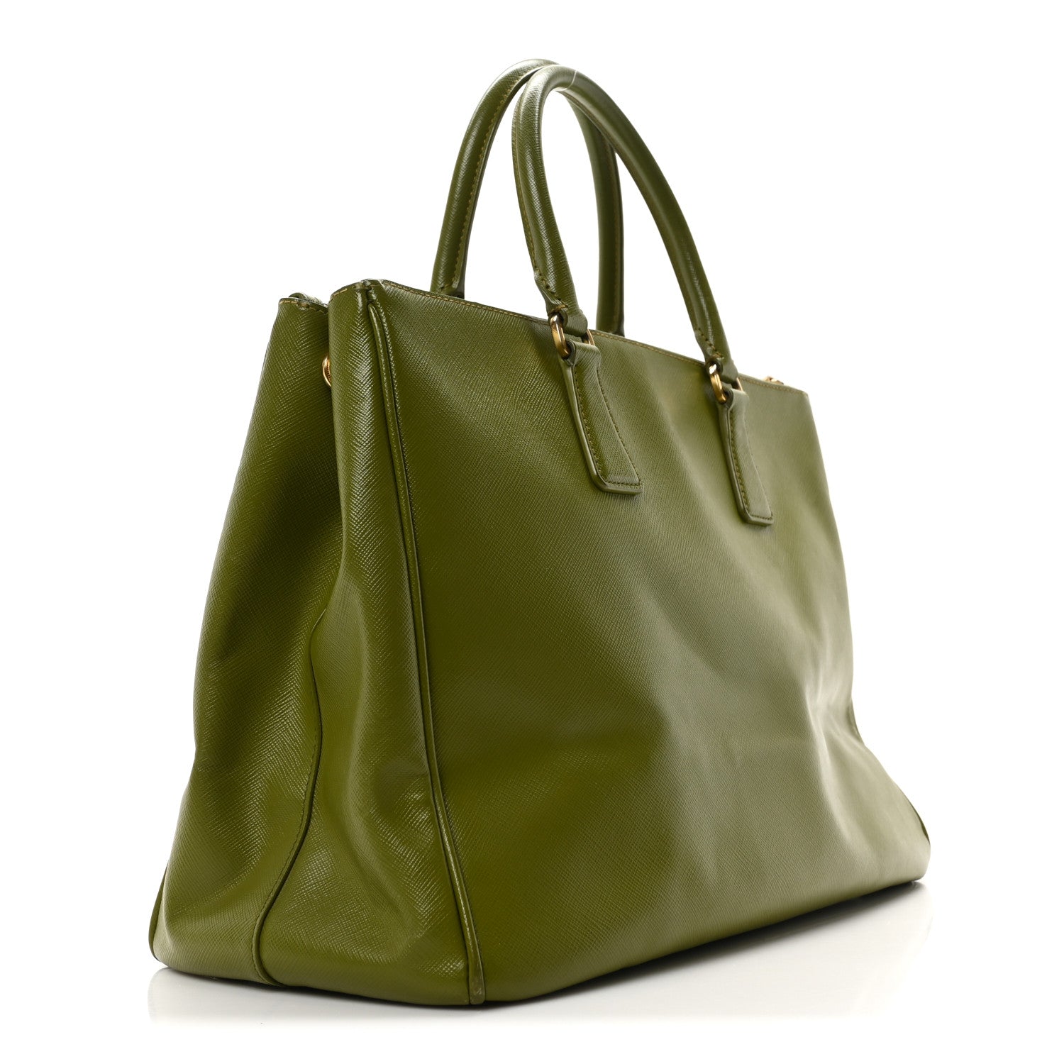 Prada Saffiano Large Galleria Double Zip Tote Edera 3 of 10