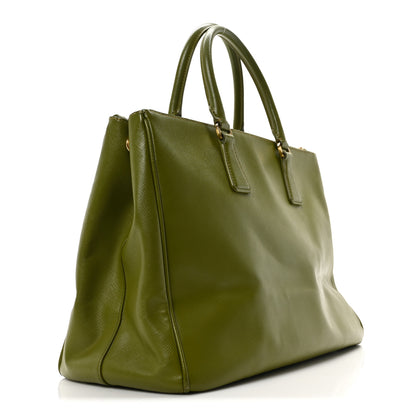 Prada Saffiano Large Galleria Double Zip Tote Edera 3 of 10