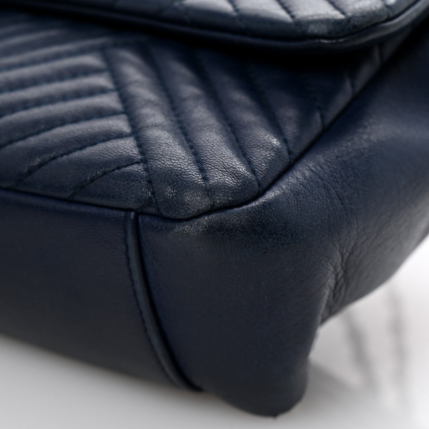 Chanel Lambskin Quilted Large CC Crossing Flap Navy 1654519