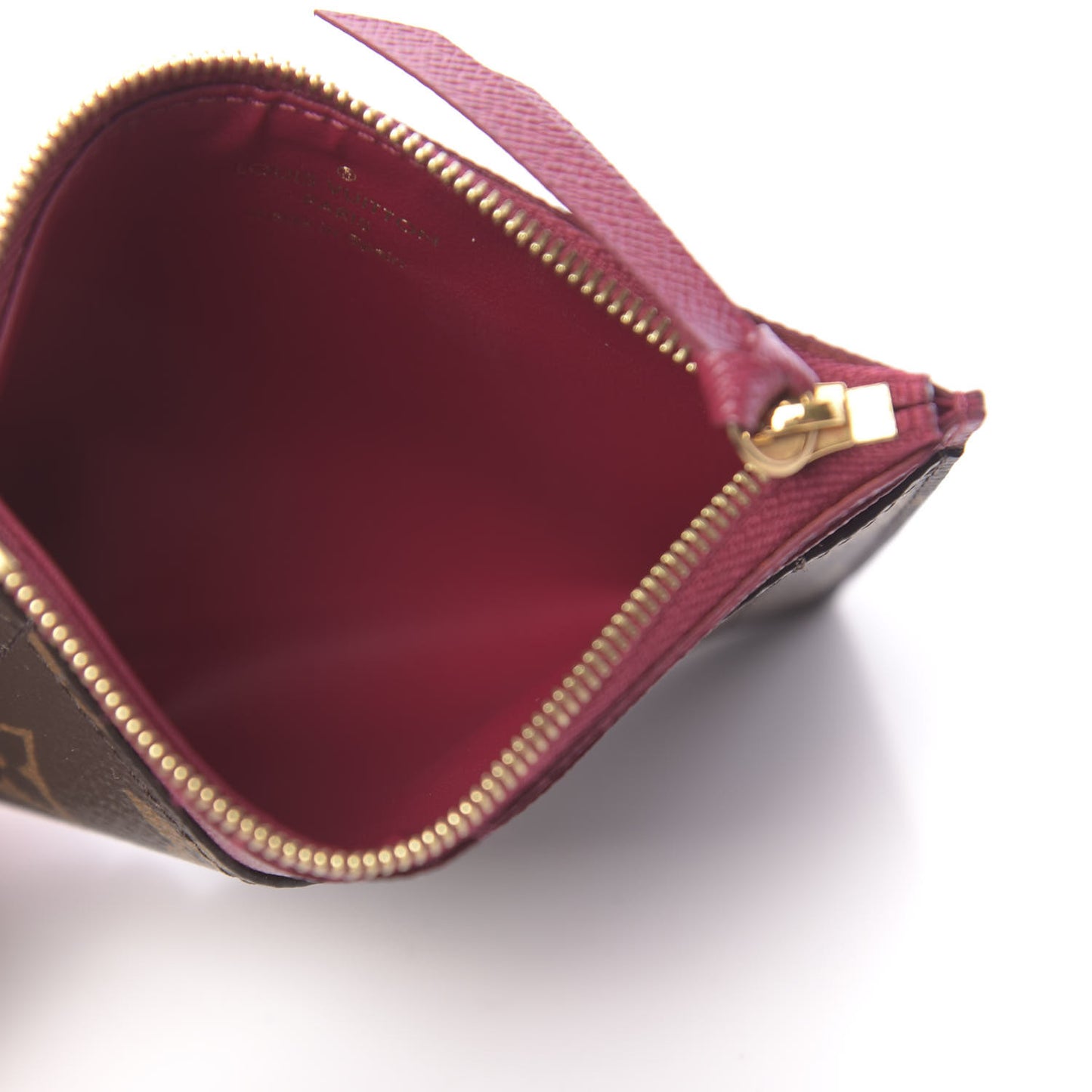 Monogram Zipped Card Holder