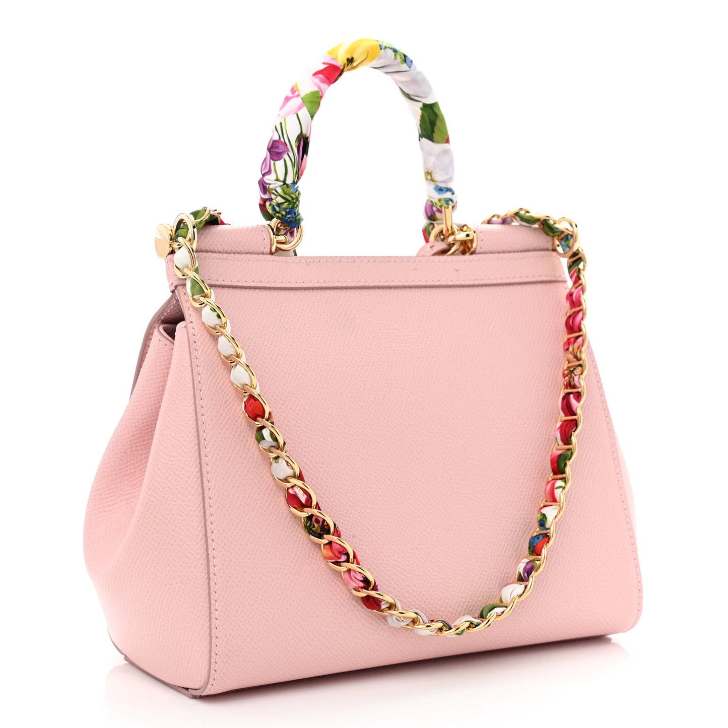 Dauphine Small Miss Sicily Satchel With Scarf Pink