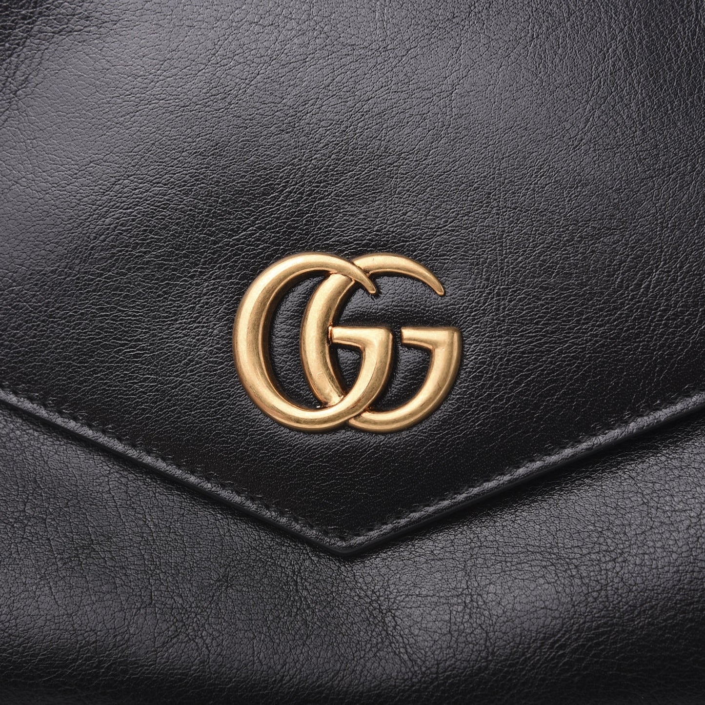 Calfskin Diagonal GG Medium Thiara Double Envelope Shoulder Bag Emerald Green Black