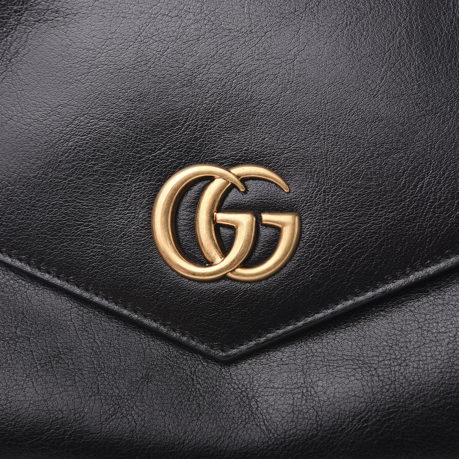 Gucci Calfskin Diagonal GG Medium Thiara Double Envelope Shoulder Bag Emerald Green Black 11 of 12