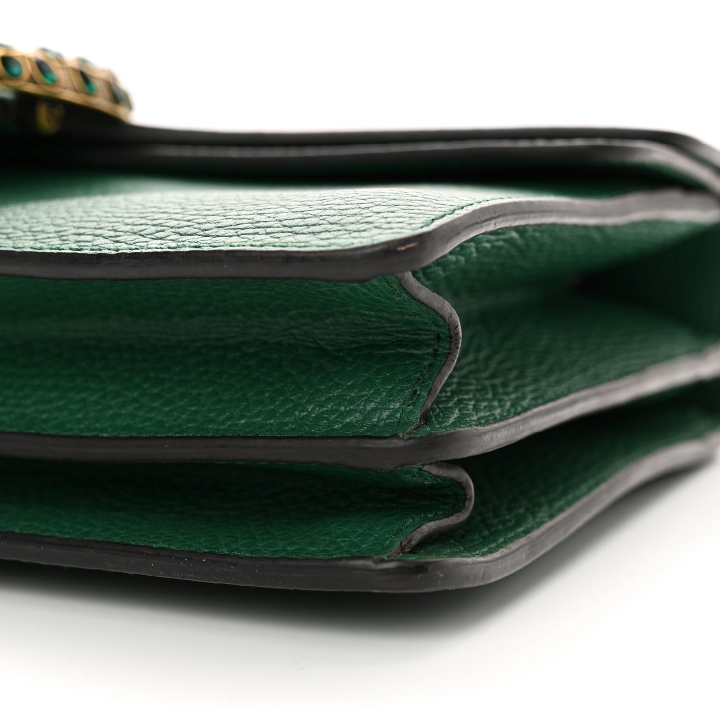 Pebbled Calfskin Small Dionysus Shoulder Bag Emerald