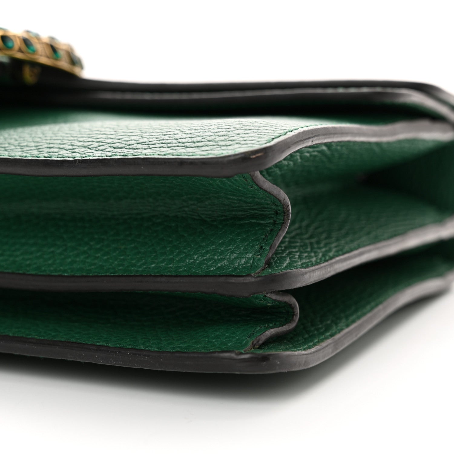 Gucci Pebbled Calfskin Small Dionysus Shoulder Bag Emerald 10 of 14