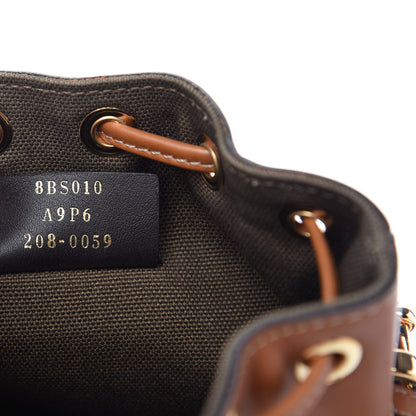 Fendi Canvas Vitello King F is Fendi FF Embroidered Mini Mon Tresor Bucket Bag Amazzonia Cuoio 9 of 9