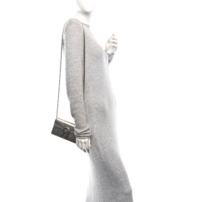 Gucci Metallic Calfskin Super Mini Dionysus Shoulder Bag Silver 2 of 10