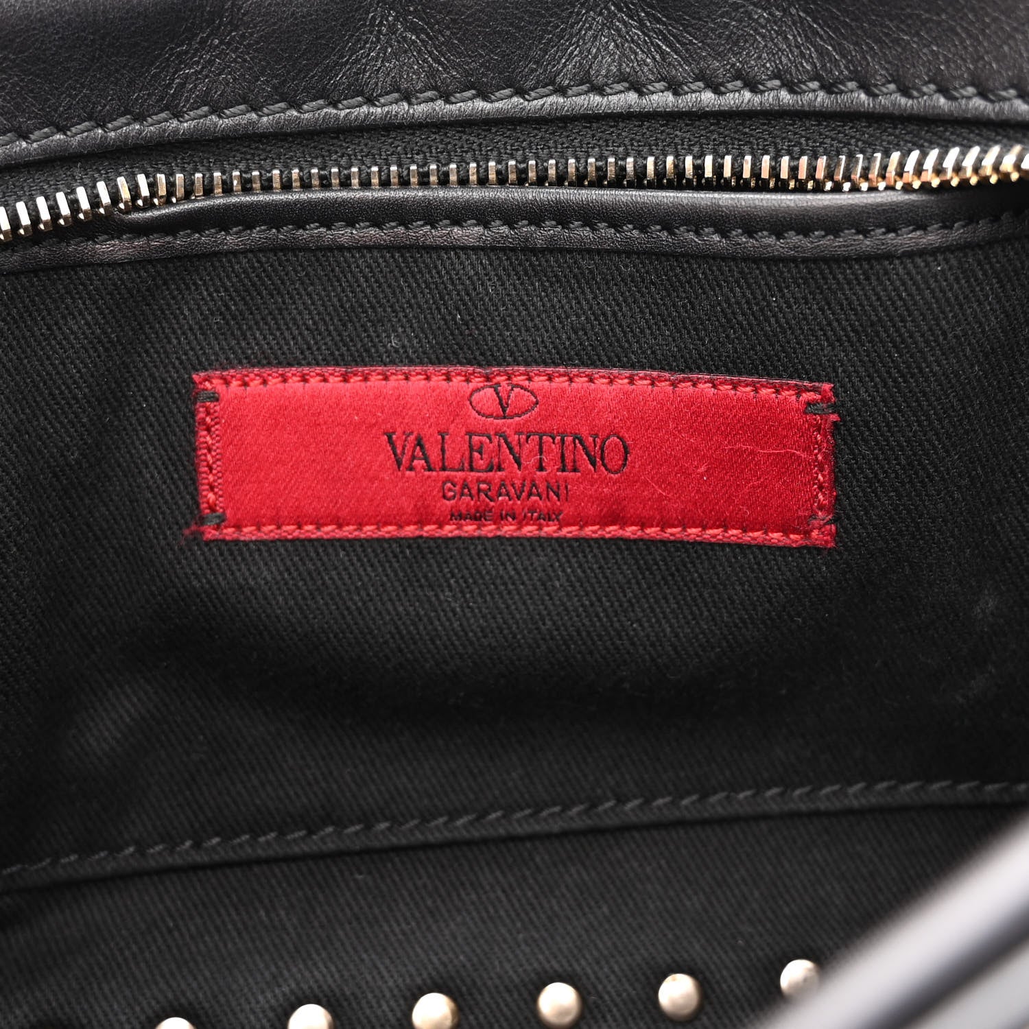 Valentino Garavani Calfskin Rockstud Camera Crossbody Bag Black 6 of 12