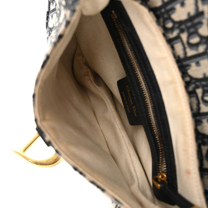 Christian Dior Oblique Saddle Bag Blue 5 of 11