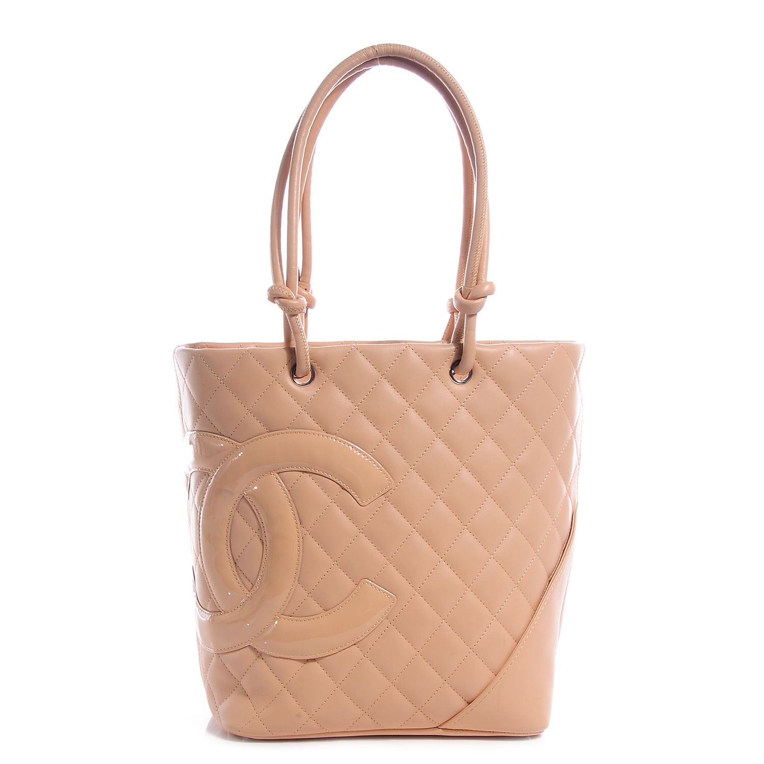 Chanel Calfskin Quilted Small Cambon Tote Beige 1 of 8
