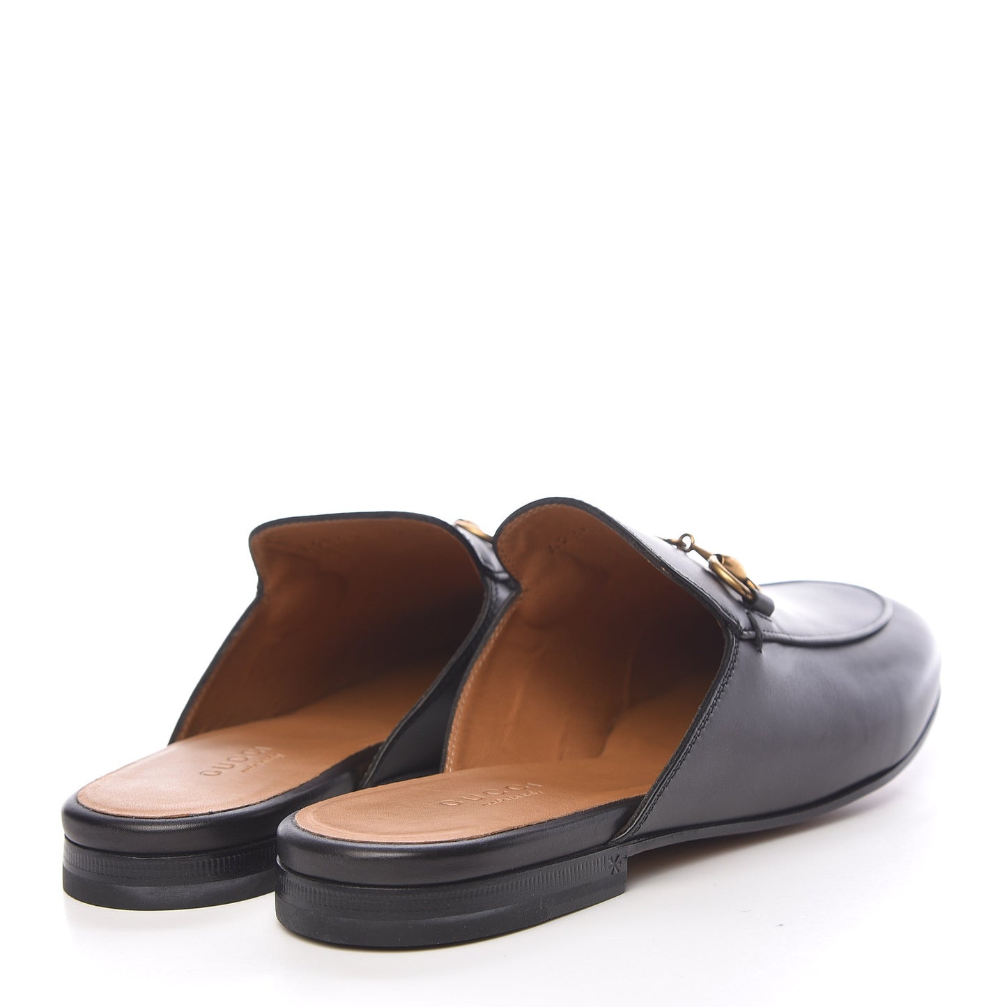 Calfskin Womens Princetown Slippers 37 Black