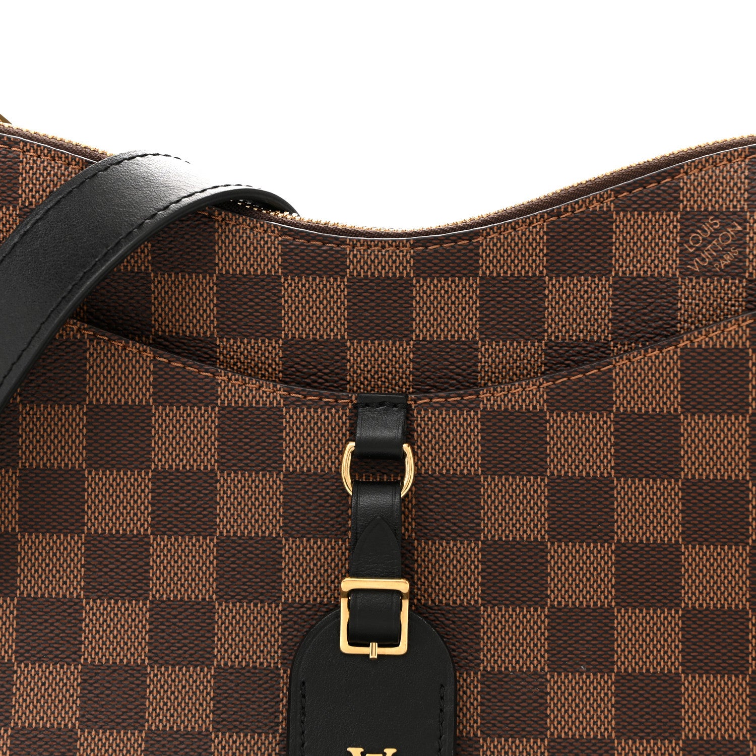 Louis Vuitton Damier Ebene Odeon MM Black Black 9 of 22