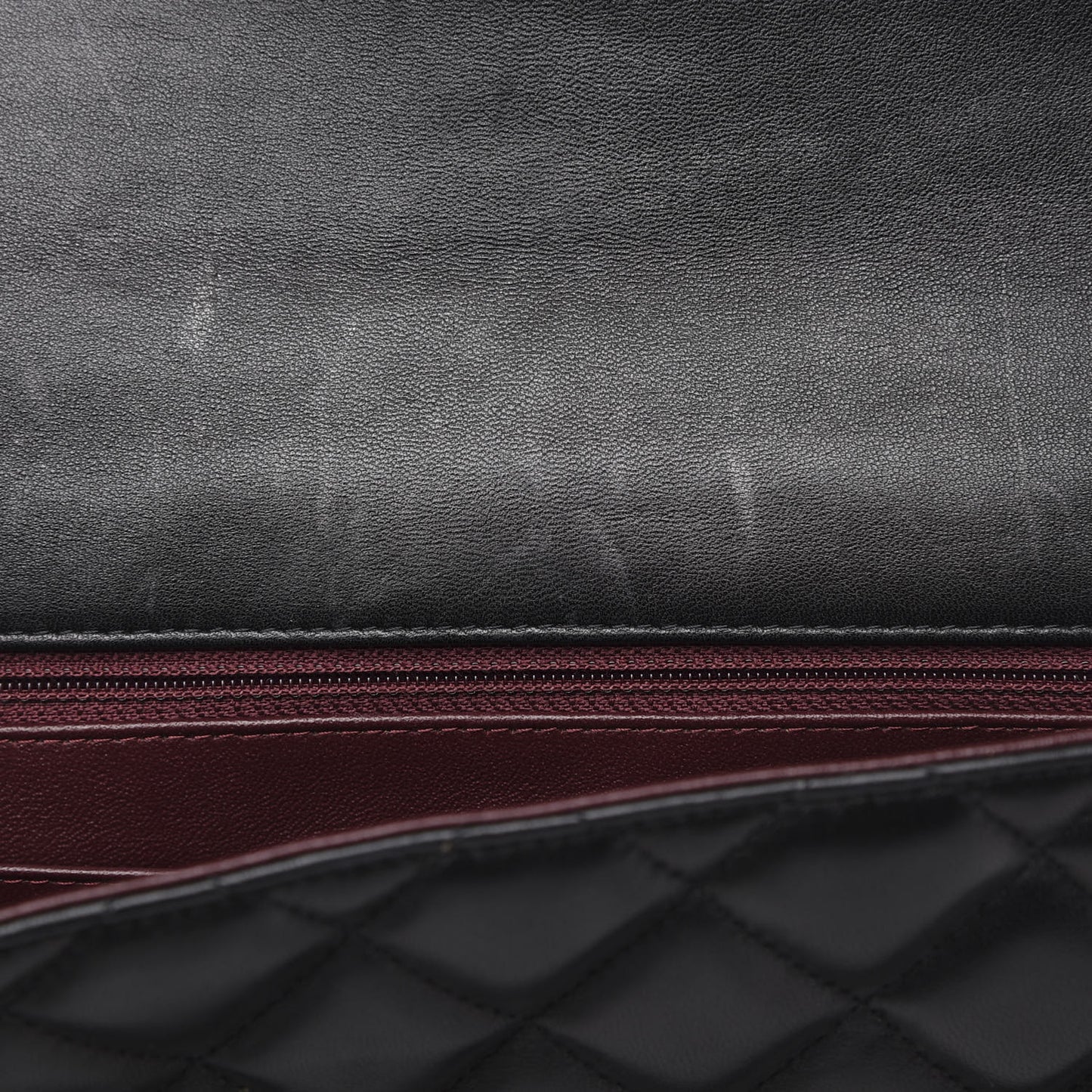 Lambskin Quilted Maxi Single Flap Black