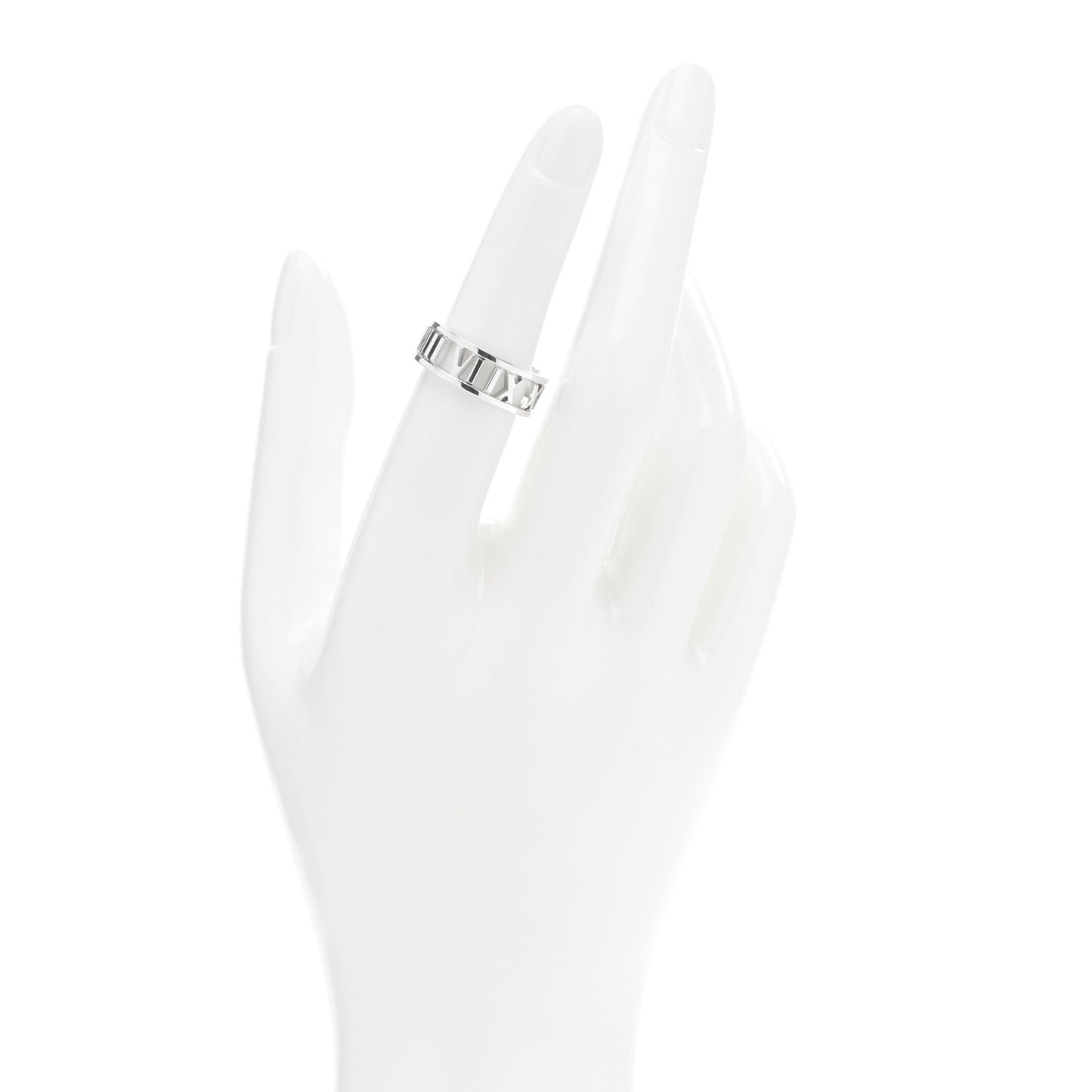 Sterling Silver Wide Atlas Open Ring 53 6.25