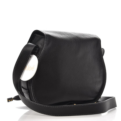 Chloe Grained Calfskin Medium Marcie Saddle Bag Black 3 of 8