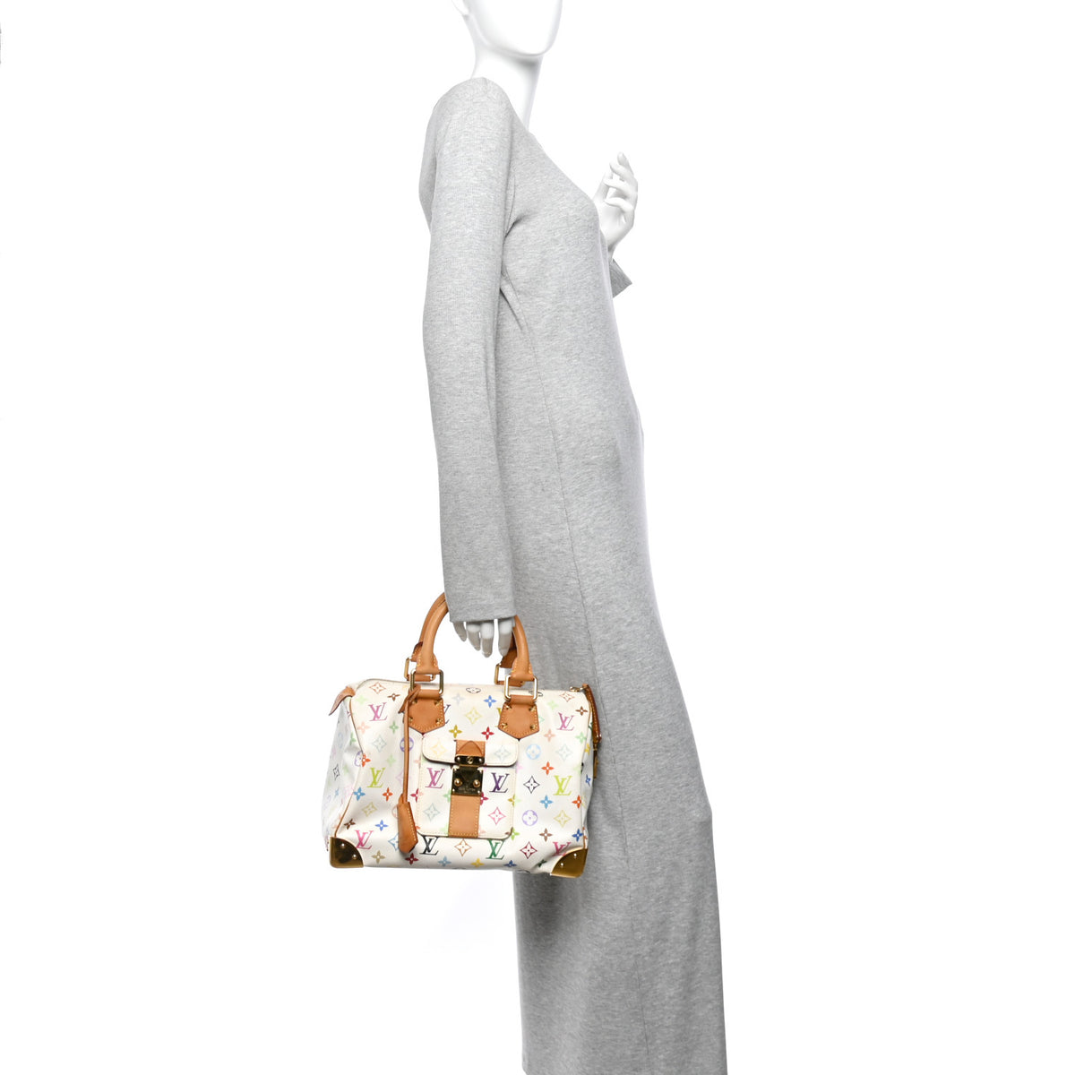 Monogram Multicolor Speedy 30 White