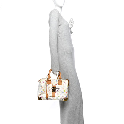 Louis Vuitton Monogram Multicolor Speedy 30 White 2 of 13