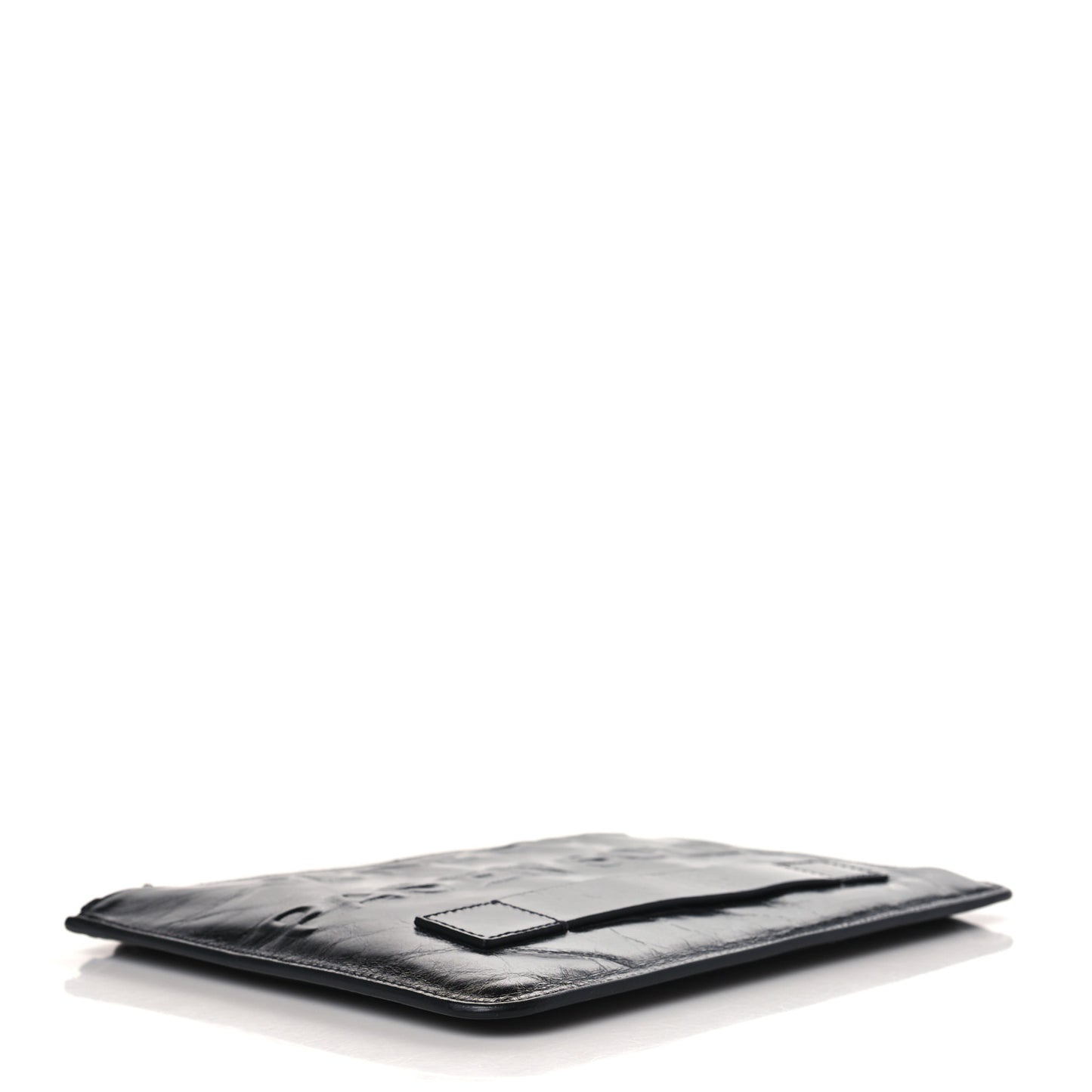 Calfskin Medium Je Ne Suis Pas En Solde Pouch Clutch Black