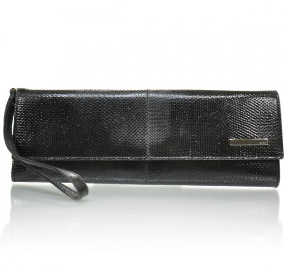 Lizard Long Clutch Wallet Black