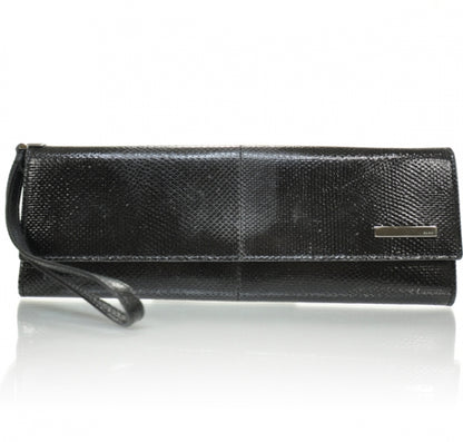 Gucci Lizard Long Clutch Wallet Black 1 of 8