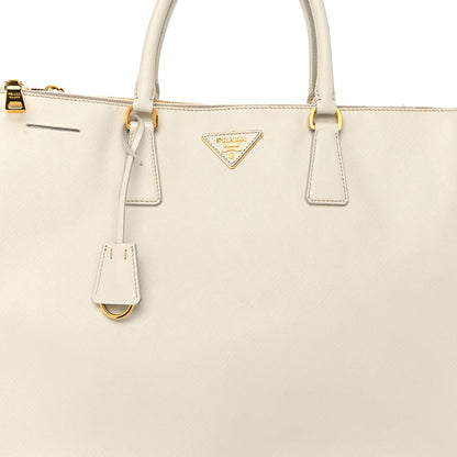 Prada Saffiano Lux Extra Large Galleria Double Zip Tote Talco 9 of 14