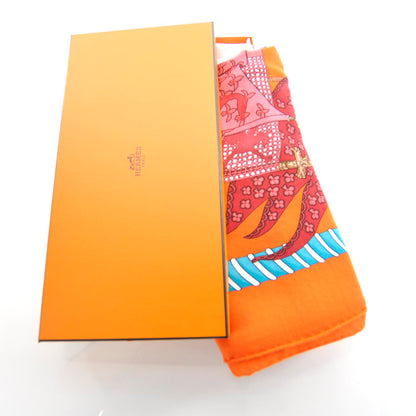 Hermes Cashmere Silk Etendards et Bannieres Shawl 140 11 of 11