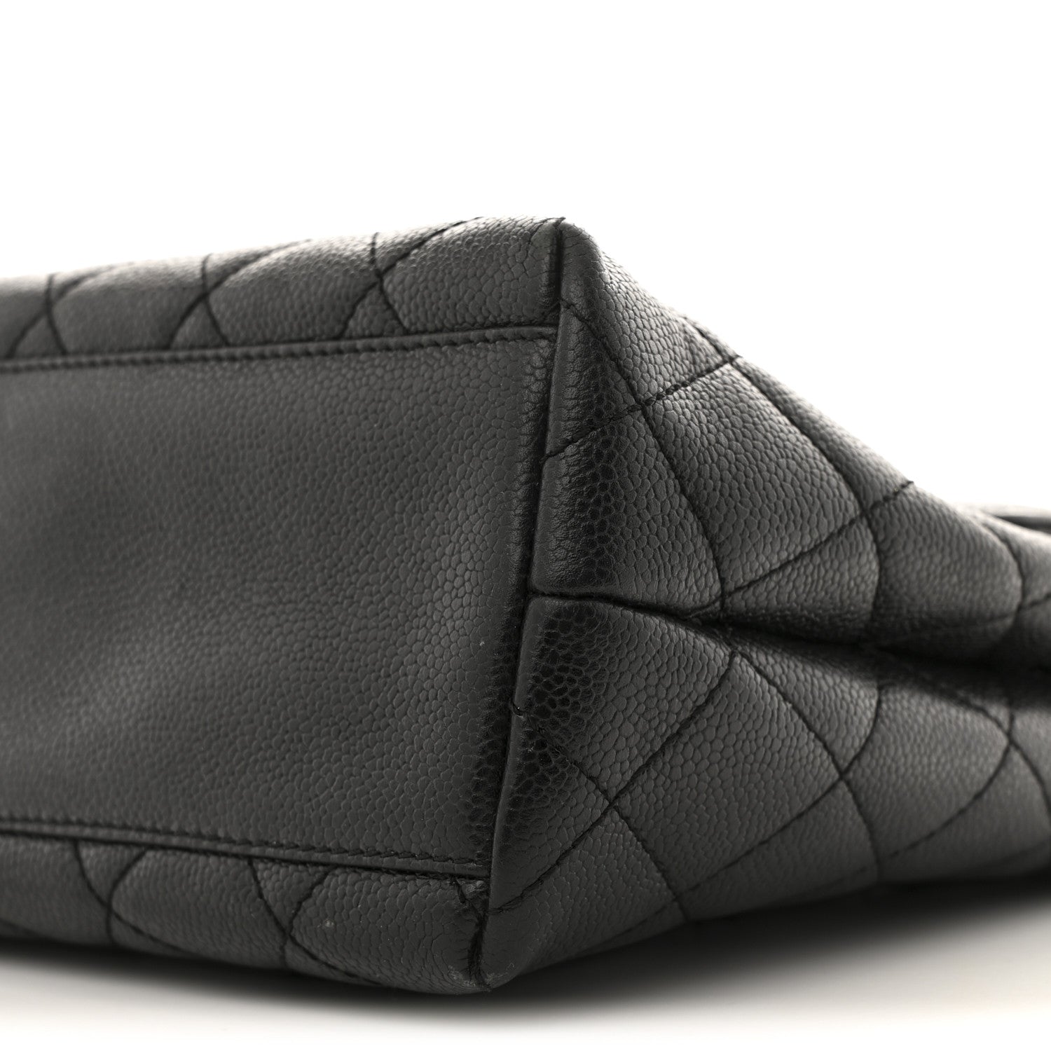 Chanel Caviar Quilted Jumbo Kelly Flap Black 11 of 15