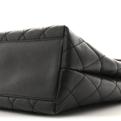 Chanel Caviar Quilted Jumbo Kelly Flap Black 11 of 15