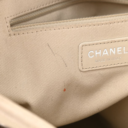 Chanel Mixed Fibers Calfskin Mini Deauville Tote Beige 12 of 12