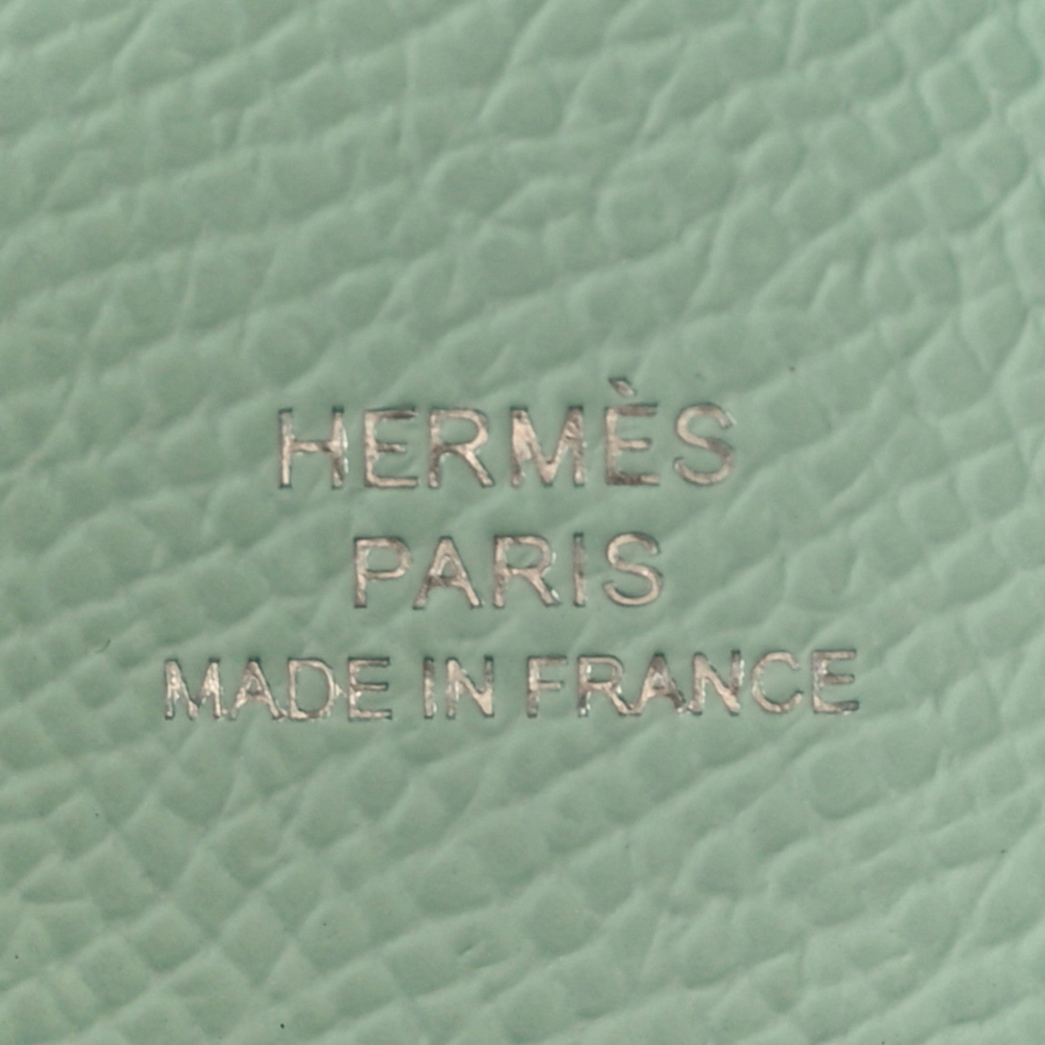 Hermes Epsom Calvi Card Case Vert Peppermint 7 of 8