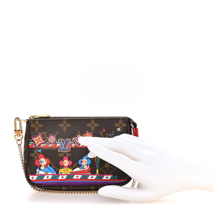 Louis Vuitton Monogram 2020 Christmas Animation Bumper Cars Mini Pochette Accessories Coquelicot 2 of 7