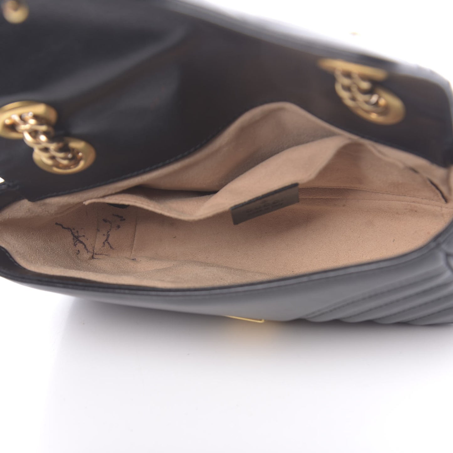 Calfskin Matelasse Mini GG Marmont Shoulder Bag Black