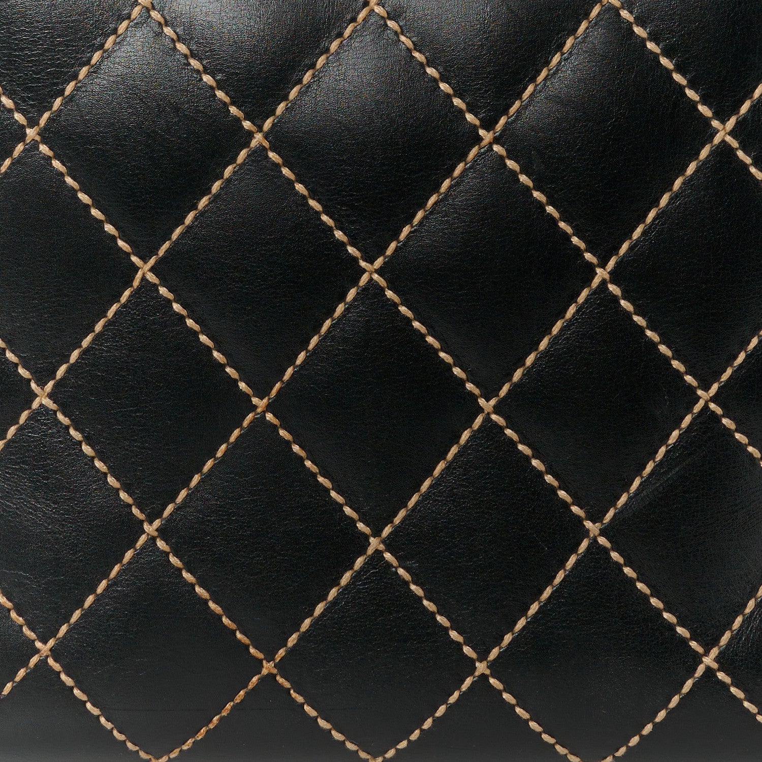 Chanel Calfskin Wild Stitch Vertical Top Handle Bag Black 8 of 12