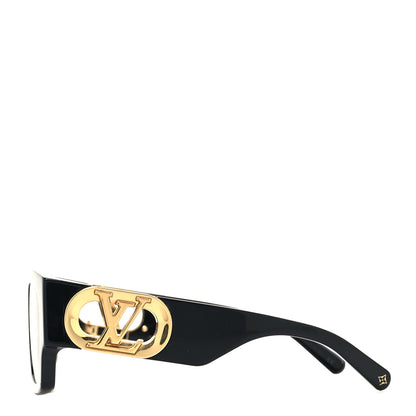 Louis Vuitton Acetate LV Link Square Sunglasses Black 3 of 7