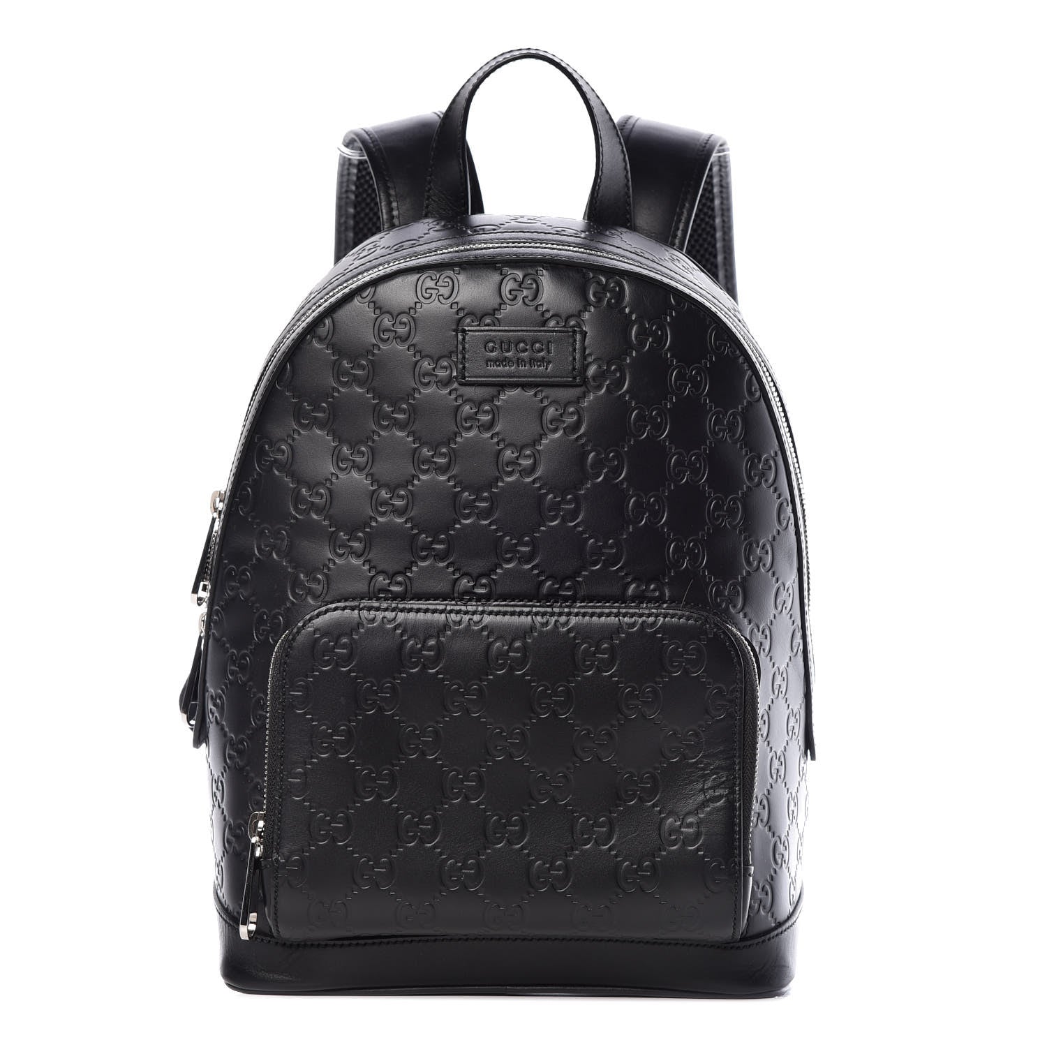 Gucci Guccissima Signature Day Backpack Black 1 of 9