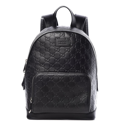 Gucci Guccissima Signature Day Backpack Black 1 of 9