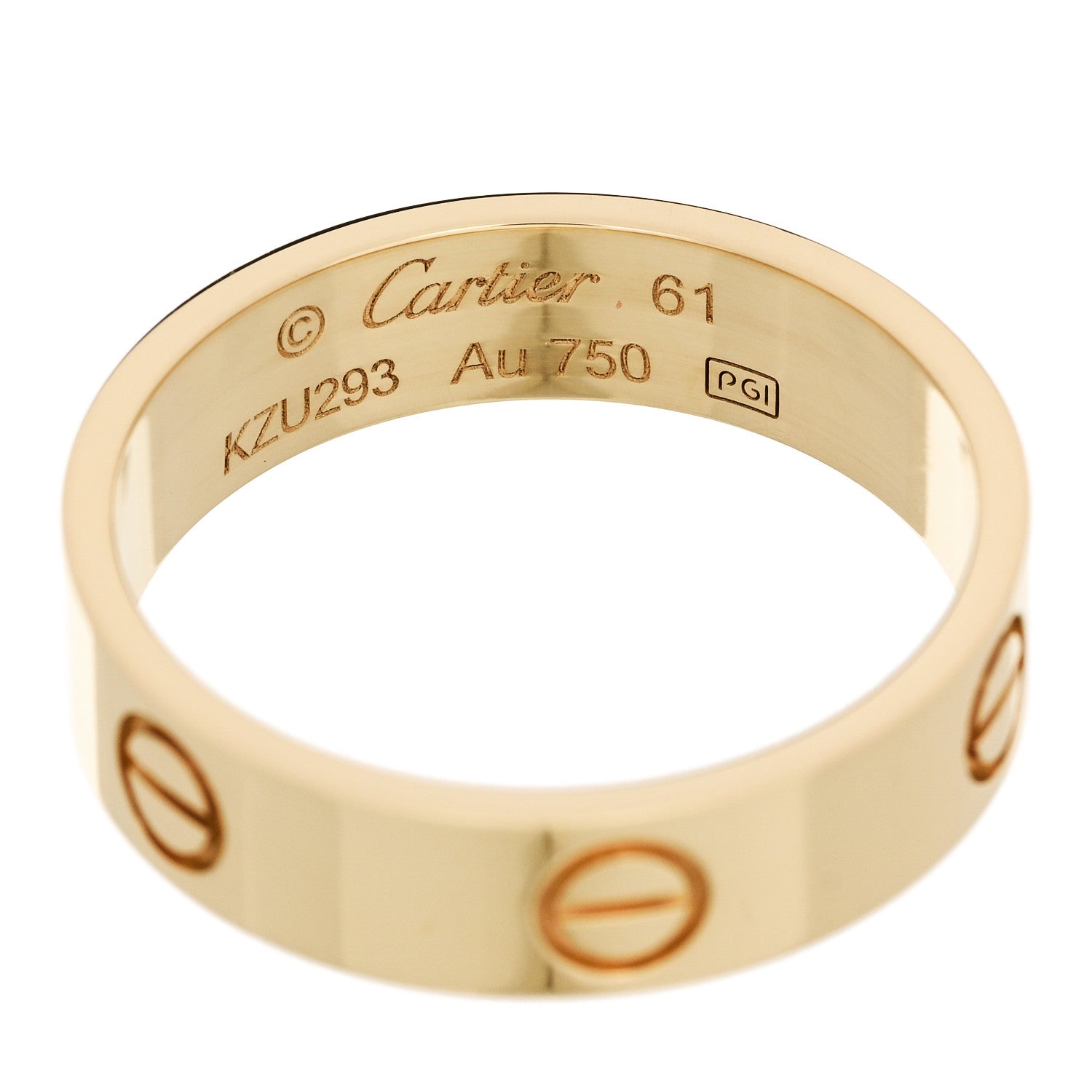 Cartier 18K Yellow Gold 5.5mm LOVE Ring 61 9.75 4 of 4