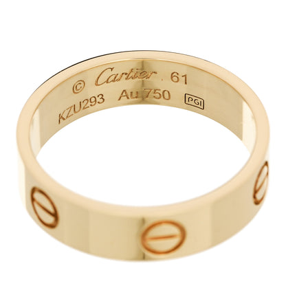 Cartier 18K Yellow Gold 5.5mm LOVE Ring 61 9.75 4 of 4