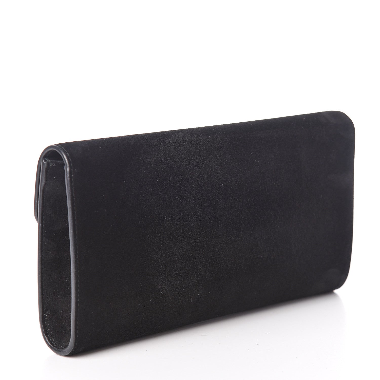 Gucci Suede Pearly GG Marmont Clutch Black 3 of 8