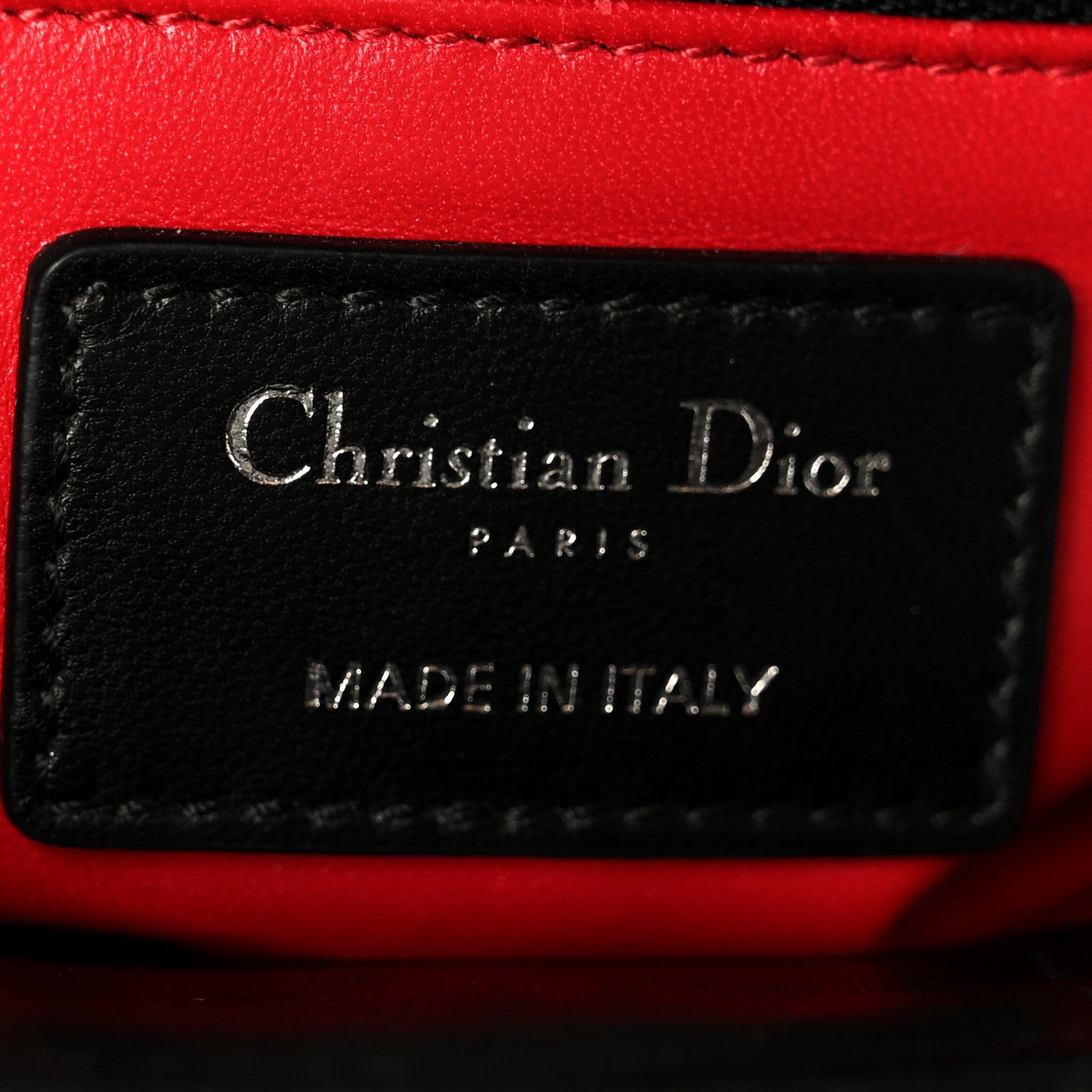 Christian Dior Lambskin Cannage Mini Lady Dior Black 1851593