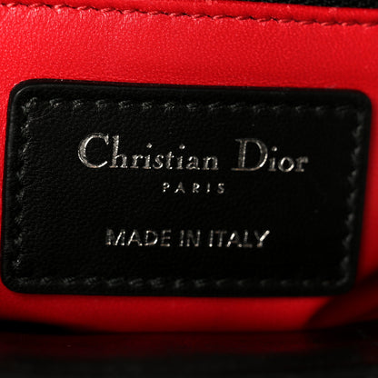 Christian Dior Lambskin Cannage Mini Lady Dior Black 6 of 10