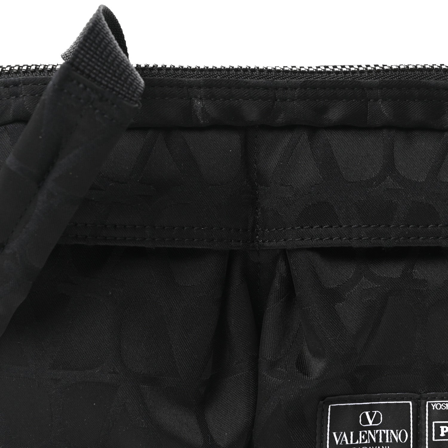 Valentino Garavani X PORTER Technical Fabric Vlogo Crossbody Sling Bag Black 7 of 9