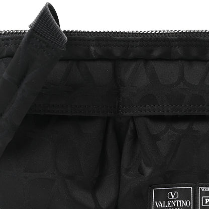 Valentino Garavani X PORTER Technical Fabric Vlogo Crossbody Sling Bag Black 7 of 9
