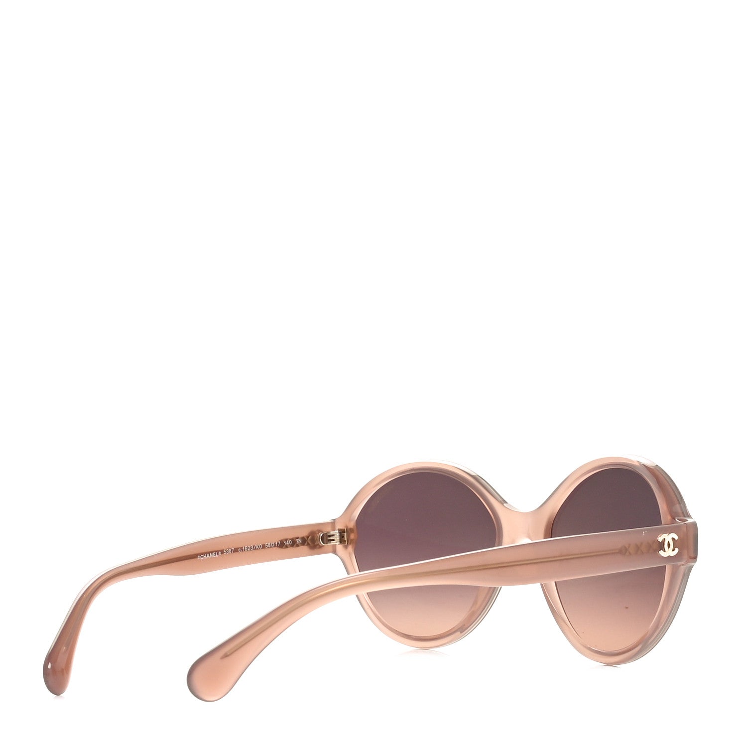 Chanel Acetate Mirrored Round Sunglasses 5387 Brown 4 of 7
