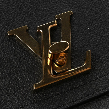 Louis Vuitton Grained Calfskin Lockme Chain Bag PM Black 8 of 8