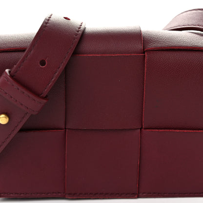 Bottega Veneta Lambskin Maxi Intrecciato Extra Mini Cassette Crossbody Bag Barolo 7 of 9