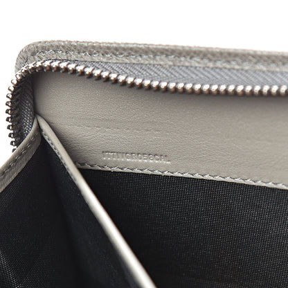 Burberry Grainy Calfskin Zip Around Organizer Grey 7 of 17