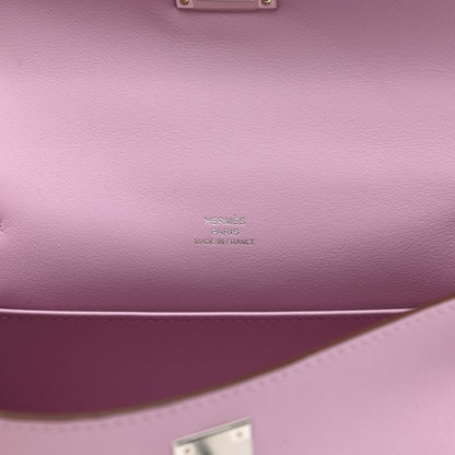 Hermes Swift Kelly Pochette Clutch Mauve Sylvestre 5 of 9