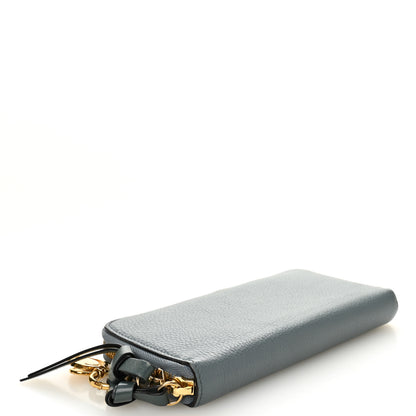 Chloe Grained Calfskin Alphabet Long Zip Around Wallet Cloudy Blue 4 of 8