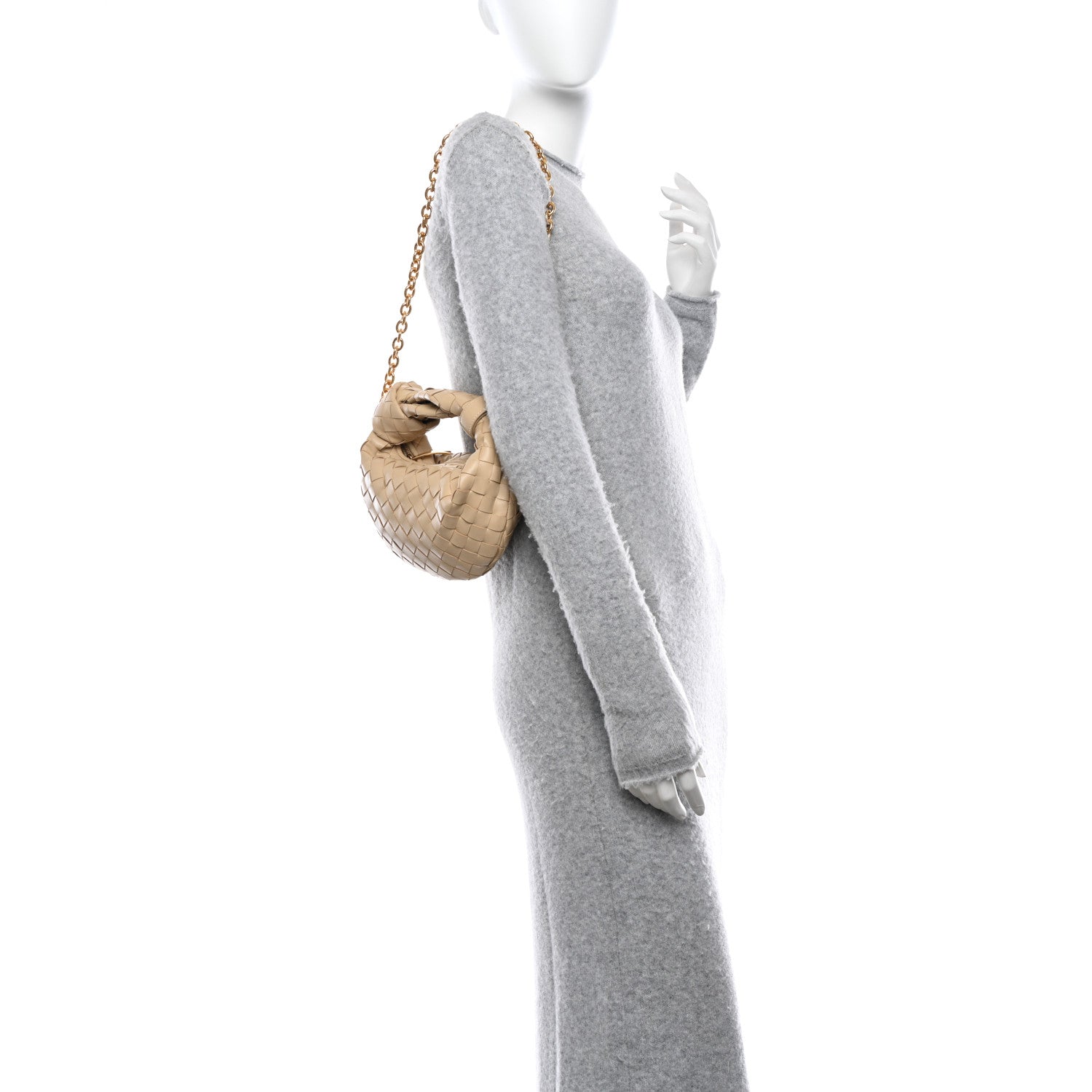 Bottega Veneta Nappa Intrecciato Mini Chain Jodie Porridge 2 of 11